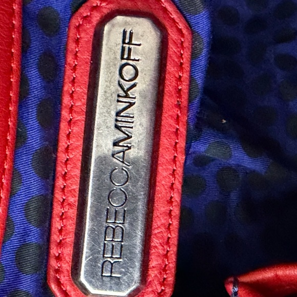 Rebecca Minkoff RED Leather RARE MINI Nikki Hobo Shoulder Bag - Picture 13 of 13